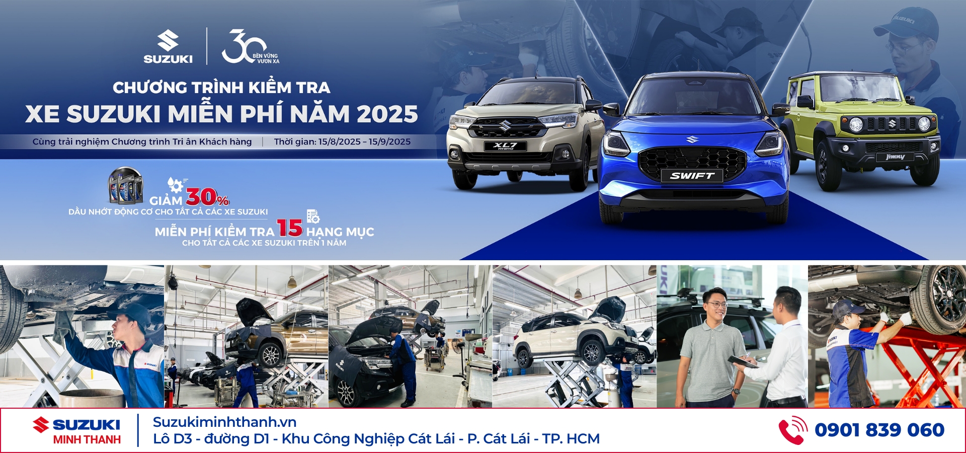 Chương trình kiểm tra xe Suzuki miễn phí