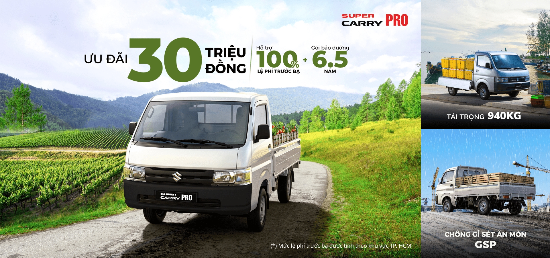 Suzuki khuyến mãi mua xe tải nhỏ dưới 1 tấn Carry Pro tháng 12-2025
