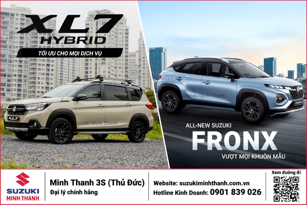 Bộ Đôi XL7 Hybrid Và Fronx Giá Tốt Chưa Từng Có Tại Suzuki Minh Thanh
