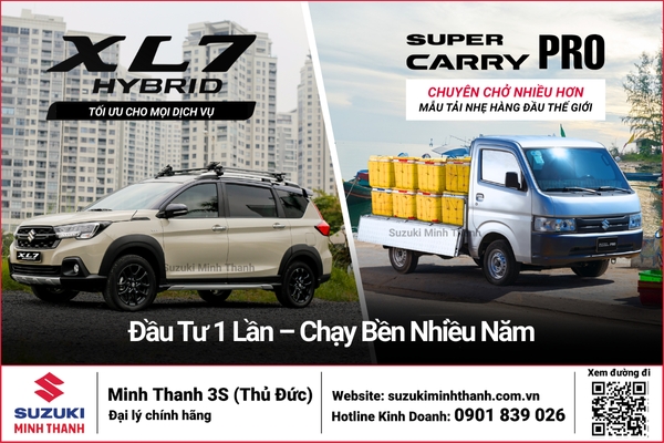 Đầu Tư 1 Lần Chạy Bền Nhiều Năm Cùng Suzuki XL7 Hybrid Và Suzuki Carry Pro