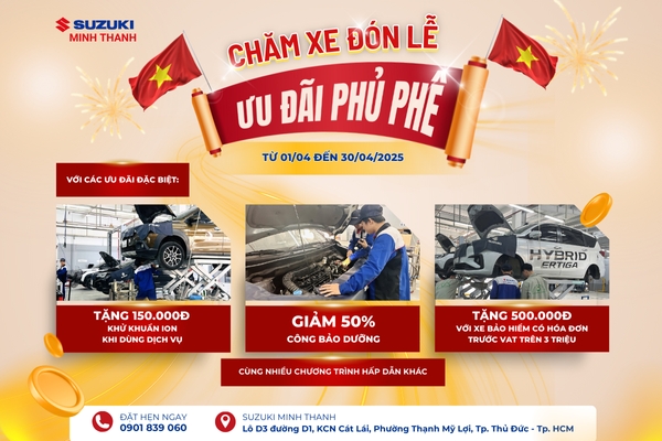 DỊCH VỤ THÁNG 04-2025 | CHĂM XE ĐÓN LỄ ƯU ĐÃI PHỦ PHÊ 