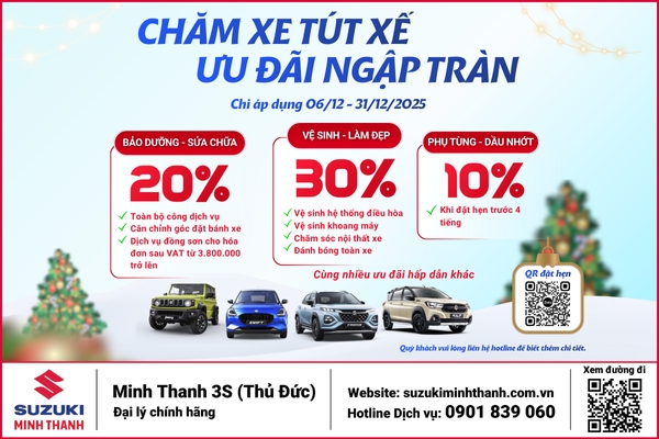 Dịch vụ Tháng 12-2025 | CHĂM XE TÚT XẾ - ƯU ĐÃI NGẬP TRÀN