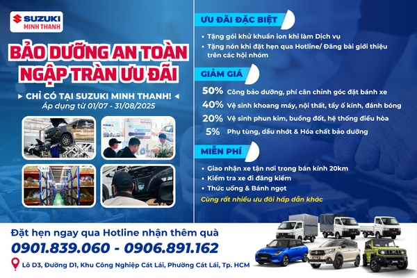 DỊCH VỤ THÁNG 7 | BẢO DƯỠNG AN TOÀN - NGẬP TRÀN ƯU ĐÃI  