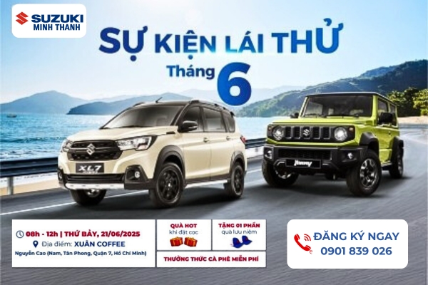 05-2025 | Đăng ký Lái Thử và Trải nghiệm Dòng xe XL7 HYBRID & JIMNY - Suzuki Minh Thanh