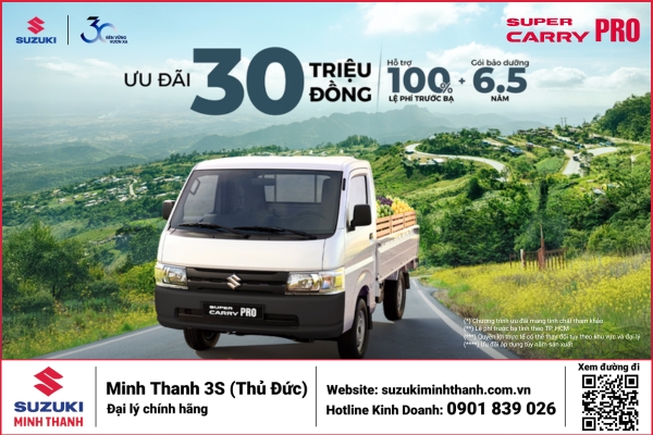 Suzuki Carry Pro – Dẫn Đầu Dòng Xe Vận Chuyển Nội Thành