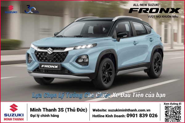 Suzuki Fronx 2026 – Lựa Chọn Lý Tưởng Cho Chiếc Xe Đầu Tiên Tại Suzuki Minh Thanh